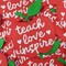 "Teach, Love, Inspire" Teacher's Appreciation Gift, Iron-on Embroidery Patch, Size 3.5" inches